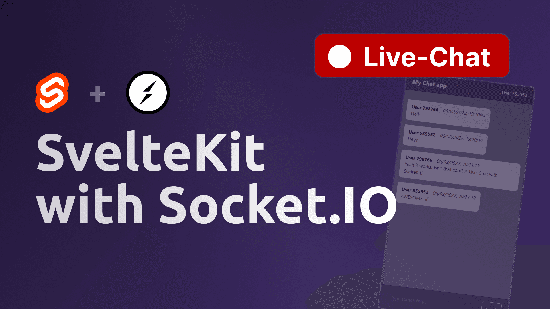 Live-Chat with SvelteKit and SocketIO