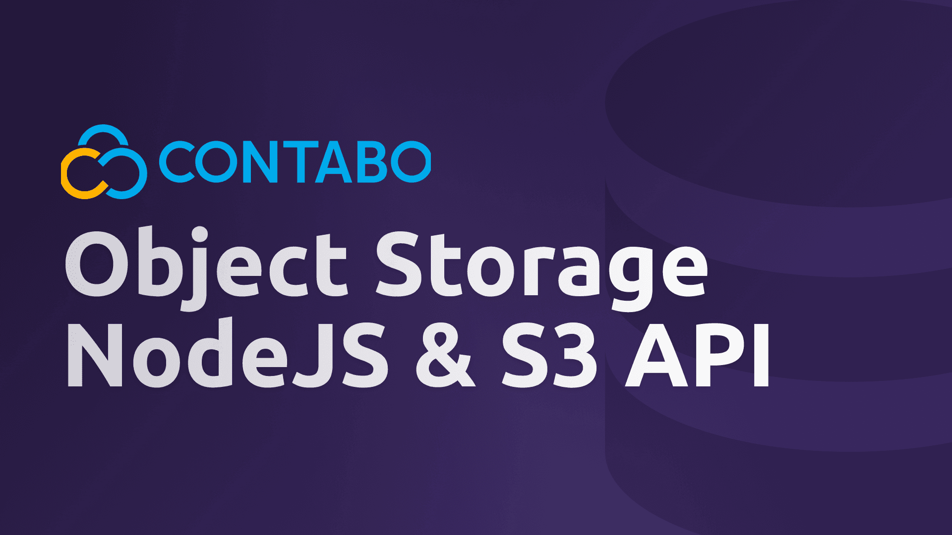 Use Contabo Object Storage with NodeJS